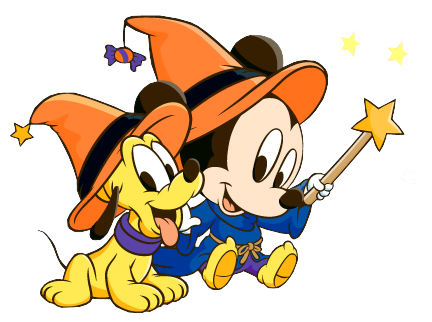 432x322 Halloween Baby Mickey Mouse Amp Pluto Gt Disney Character Clipart