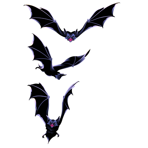 500x500 Halloween Bats