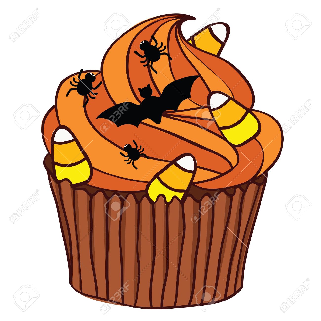 Halloween birthday cake clip art
