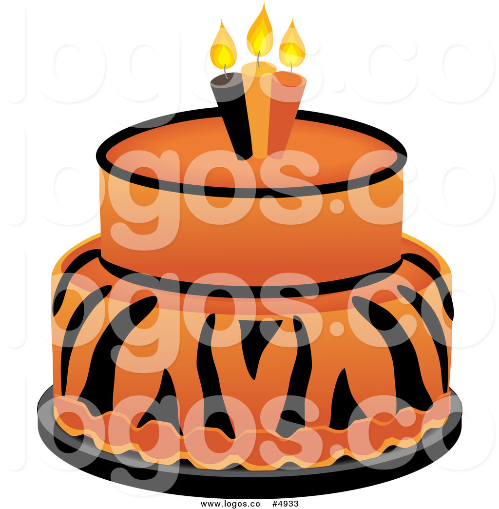 1024x1044 Royalty Free Vector Of A Tiger Cake Logo By Pams Clipart