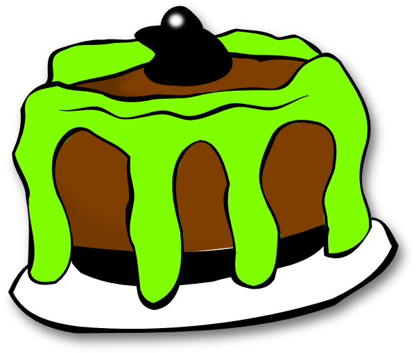 600x510 Halloween Cake Clip Art