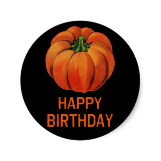324x324 Birthday Happy Halloween Stickers Zazzle