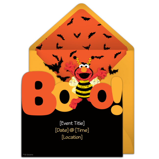 650x650 Free Elmo Boo! Invitations Elmo, Halloween Parties And Halloween