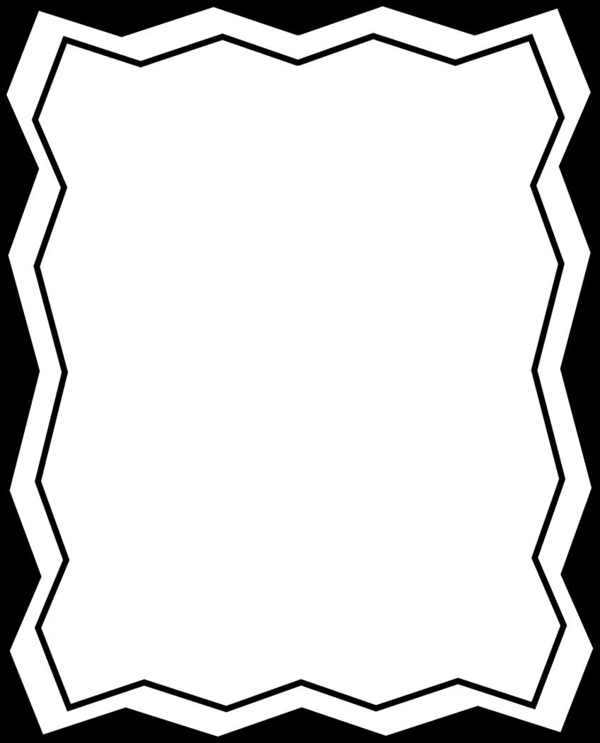 849x1050 Halloween Clip Art Black And White Border