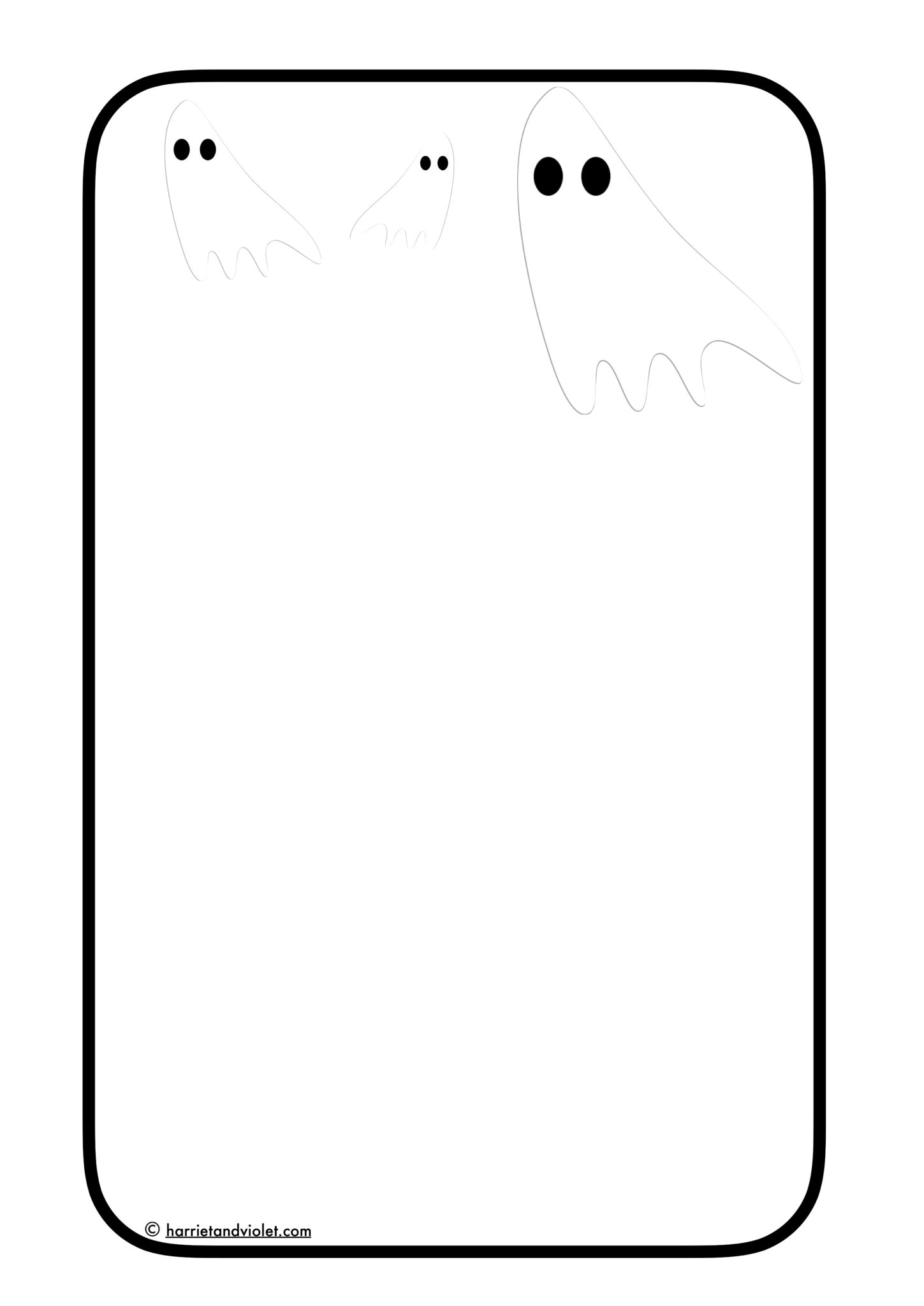 1449x2048 Halloween Border Paper A4