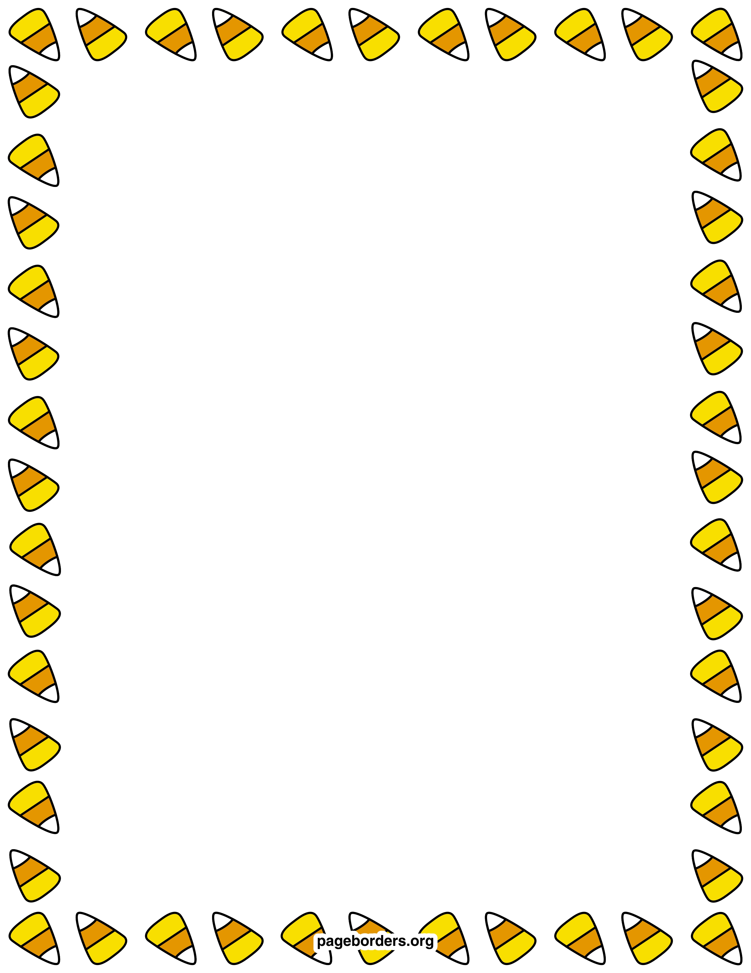 2550x3300 Halloween Borders Clipart Halloween Border Clipart