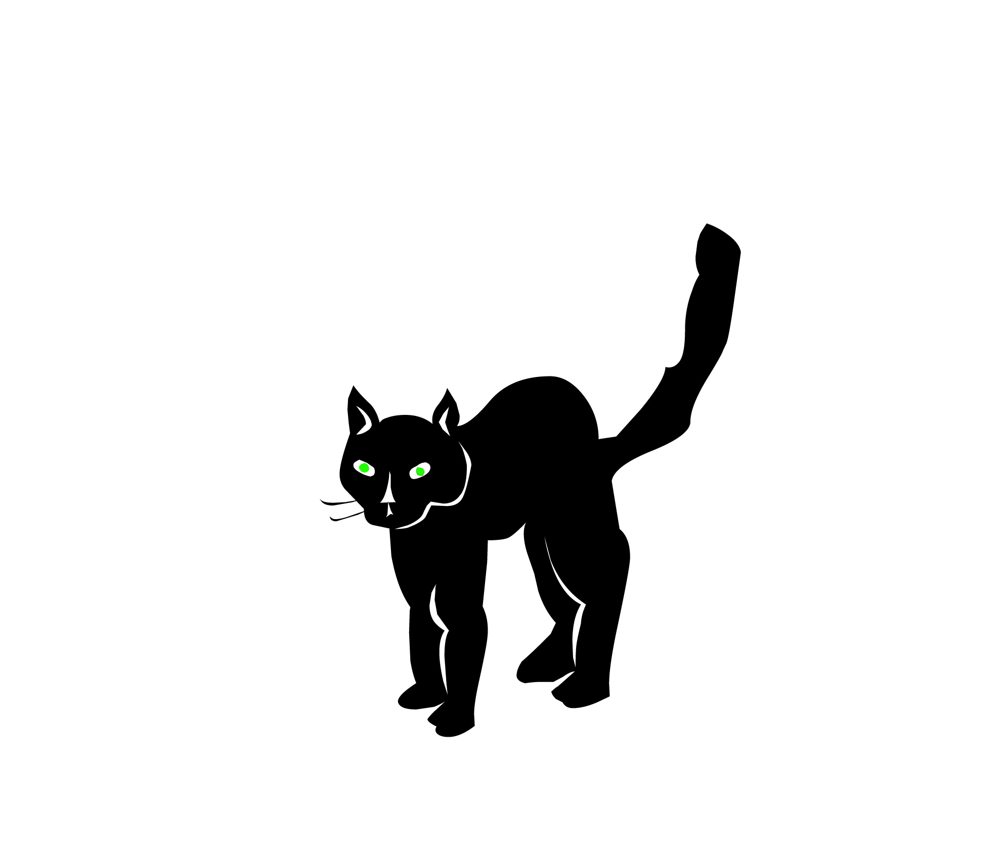 1991x1674 Black And White Cat Clipart