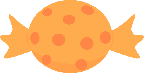 506x257 Orange Halloween Candy Clip Art