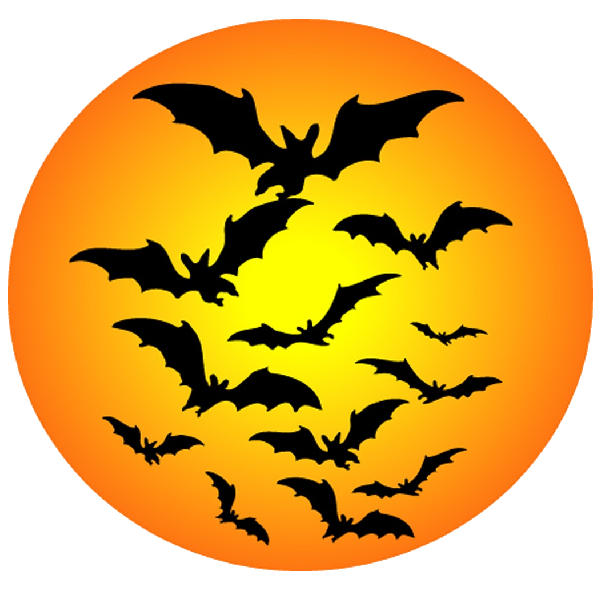 600x600 Moon With Bats