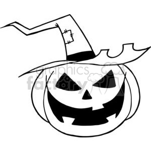 300x300 Royalty Free Cartoon Halloween Pumpkin 379339 Vector Clip Art