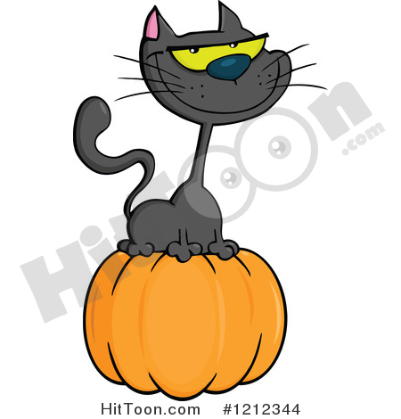450x470 Halloween Cat Clipart