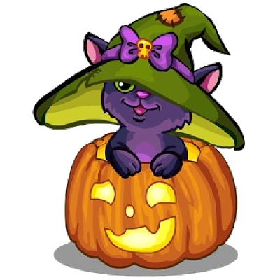 400x400 Cute Halloween Cat Photo Album