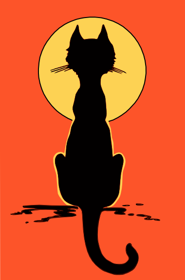 380x575 Halloween Cat Moon