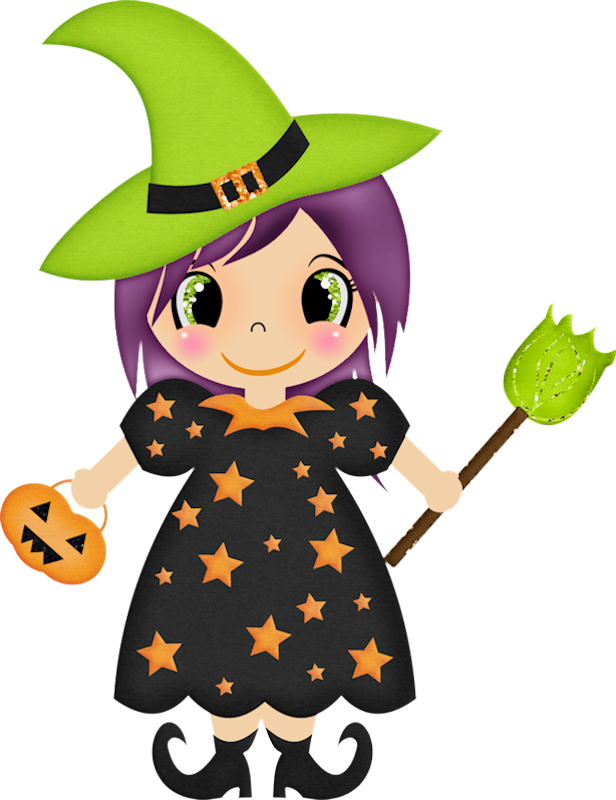 616x800 Halloween Witch Clip Art