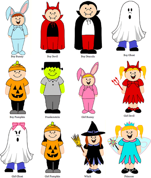 500x589 Halloween Character Clipart