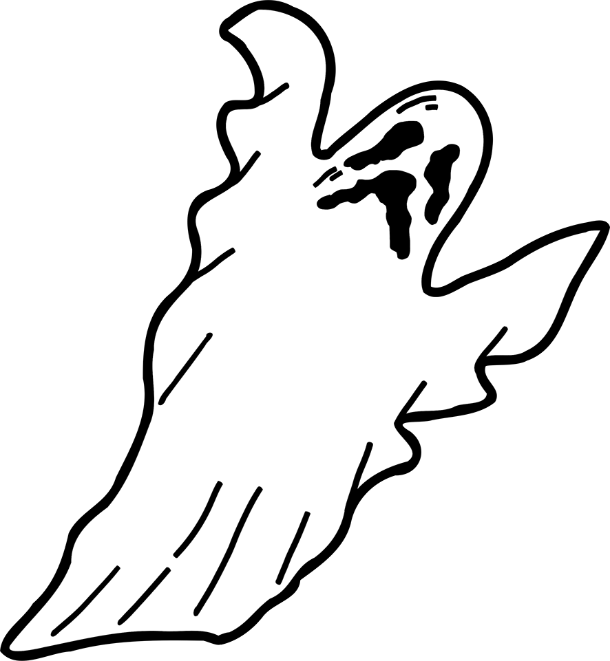 886x961 Ghost Happy Halloween Clipart Image