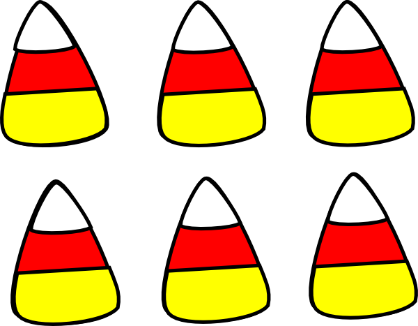 600x467 Halloween Candy Corn Border Clip Art