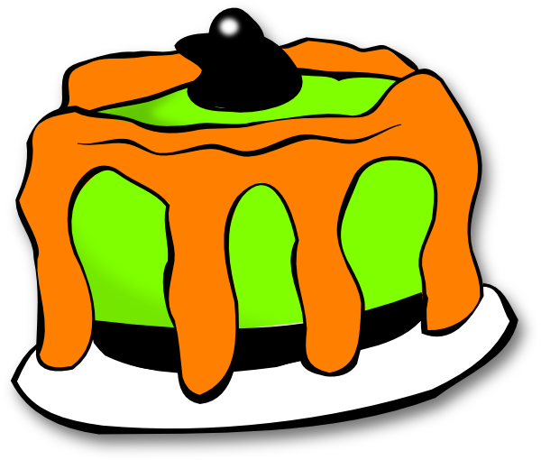 600x510 Halloween Clipart Birthday Cake