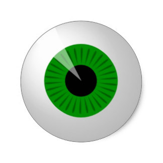 324x324 Halloween Eyeball Stickers Zazzle.co.uk