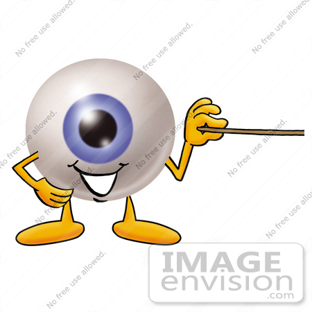 450x450 Cliprt Graphic Of Blue Eyeball Cartoon Character Holding