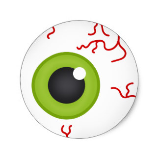 324x324 Custom Green Eyeball Stickers Zazzle.ca