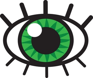 300x252 Eyeball Clipart Image