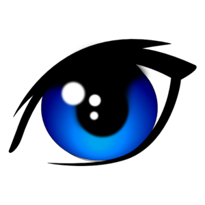 300x300 Eyeball Blue Vector Eye Clip Art High Quality Clip Art Image