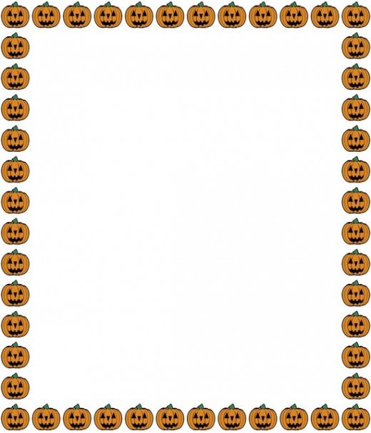 520x607 Free Printable Halloween Scrapbooking Patterns Amp Frames Hubpages