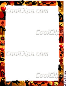 231x300 Halloween Frame Vector Clip Art