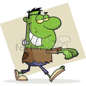 300x300 Royalty Free Frankenstein Costume On Halloween 377761 Vector Clip