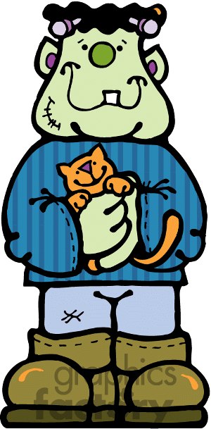 300x609 Creature Clipart Halloween Monster