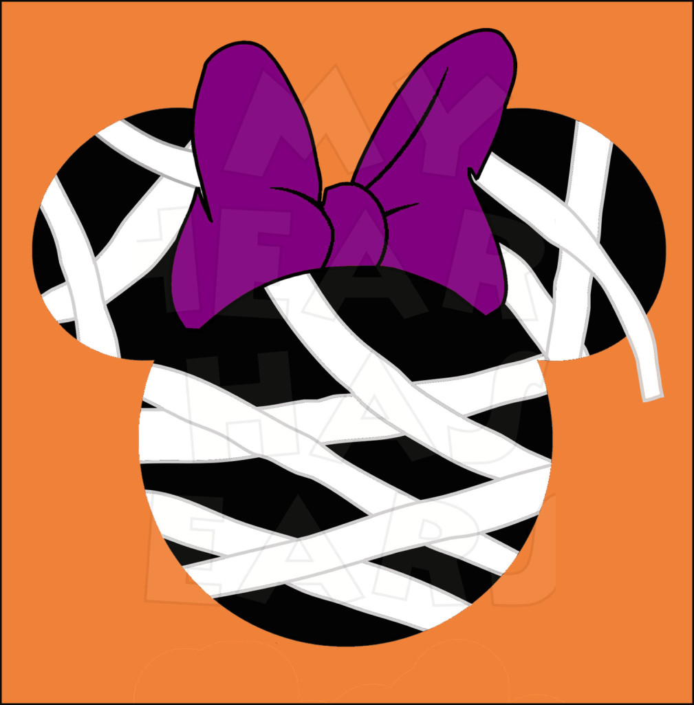 1009x1024 Minnie Mouse Mummy Instant Download Halloween Digital Clip Art