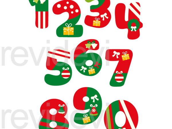 600x450 Christmas Clip Art Numbers Halloween Amp Holidays Wizard