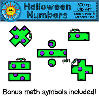 350x350 Halloween Numbers Clip Art By Deeder Do Teachers Pay Teachers