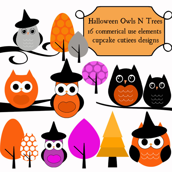 600x600 Cute Halloween Owl Clip Art Clipart Panda