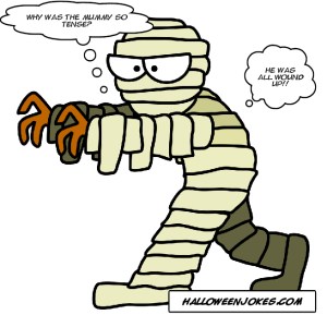 300x300 Comic Halloween Mummy Jokes, Halloween Mummy Joke Cartoons