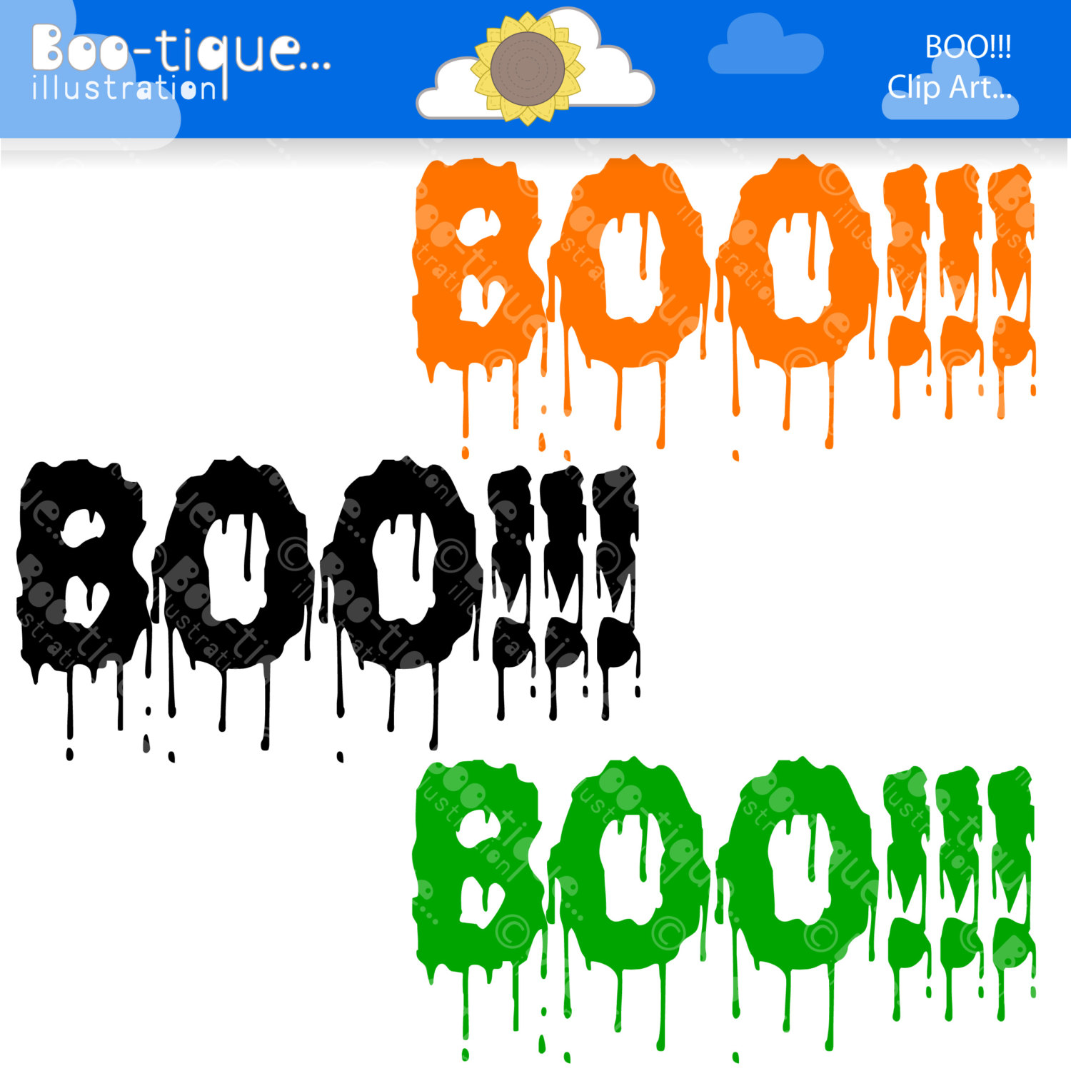 1500x1500 Halloween Clip Art Boo Tique Illustration Clipart