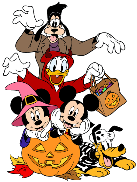 450x599 Mickey Mouse Donald Goofy Halloween Clip Art Cliparts