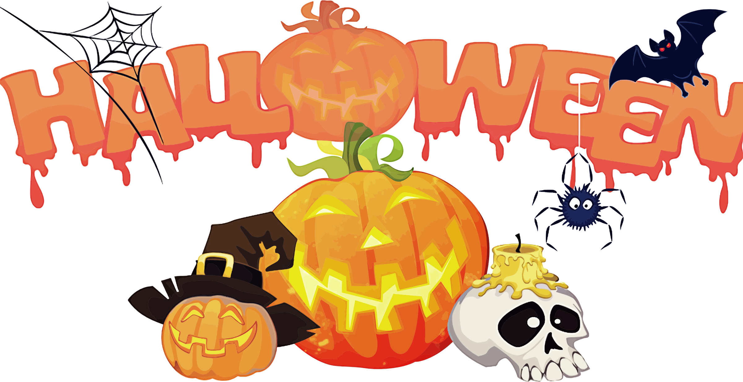 2400x1236 Halloween Png Clip Art