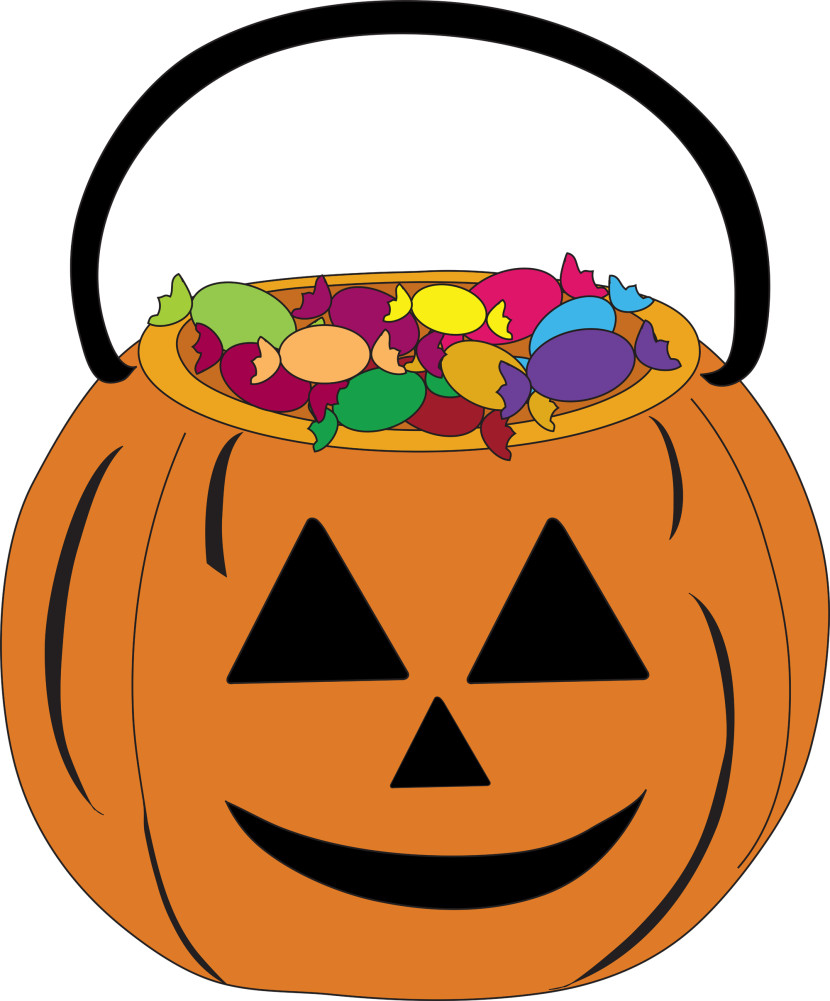830x1001 Halloween Candy Pumpkin Clipart