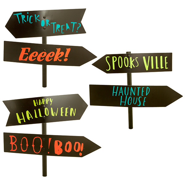 600x600 Sainsbury's Halloween Sign Post Lawn Stakes X3 Sainsbury'S