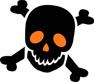 400x350 Graphics For Skulls Free Halloween Graphics