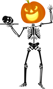 180x299 Halloween Skeleton Clip Art