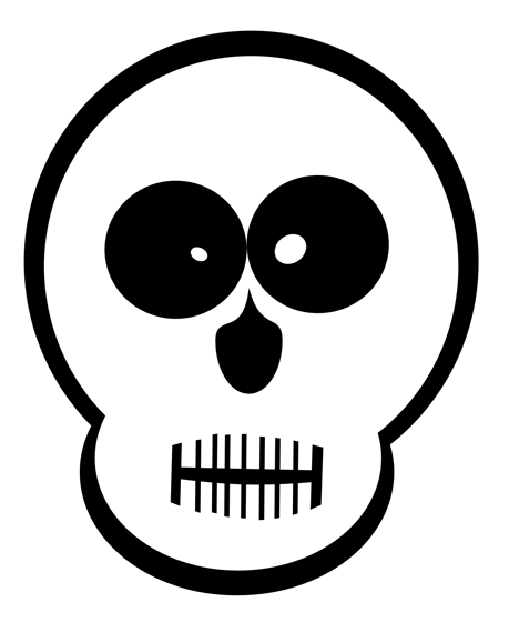 459x560 Halloween Skull Clipart