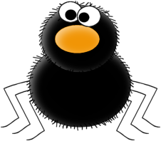 226x198 Halloween Spider Clip Art