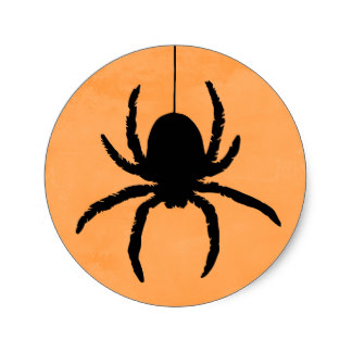 324x324 Halloween Spider Stickers Zazzle