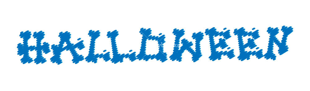 1000x294 Halloween Text Royalty Free Stock Image