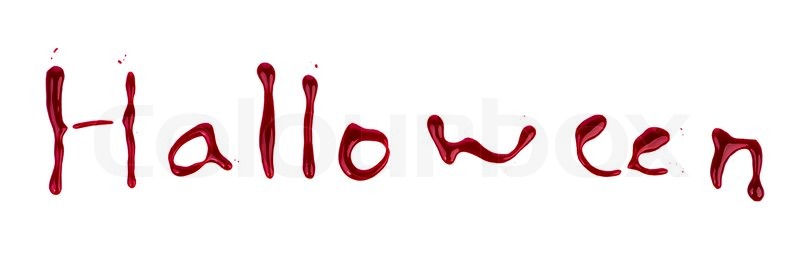 800x278 Halloween Bloody Text Stock Photo Colourbox