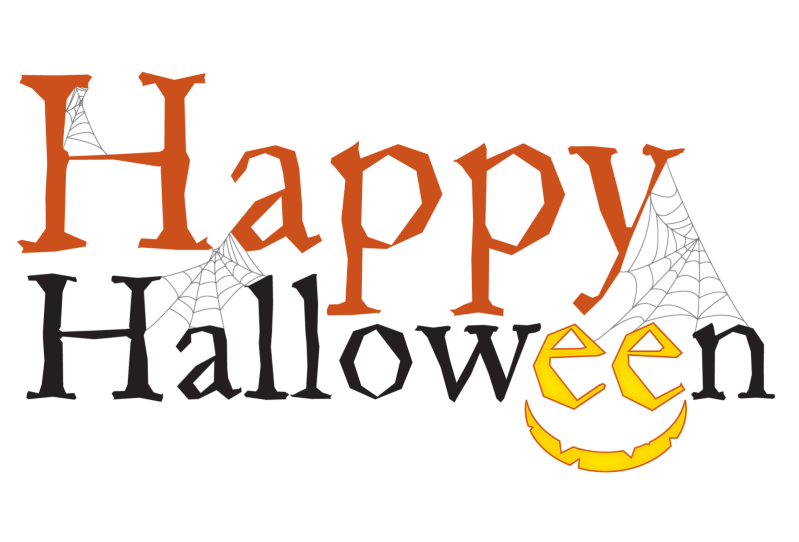 799x542 Happy Halloween Text Transparent Background