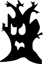151x223 Free Halloween Trees Clipart